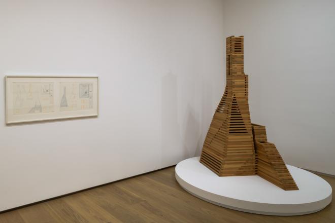 Installation view of "Dream Monuments." Photo by Paul Hester. Courtesy Menil Drawing Institute.