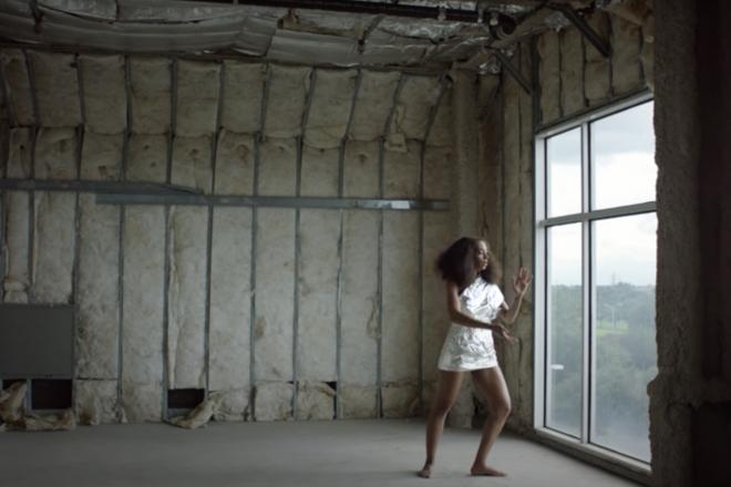 Still from Solange, "Cranes in the Sky."