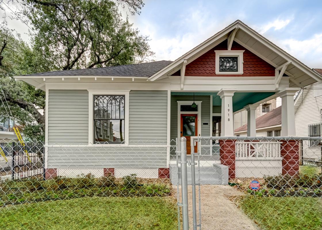 Historic Craftsman-style house (c. 1907) in the First Ward. Courtesy Preservation Houston.