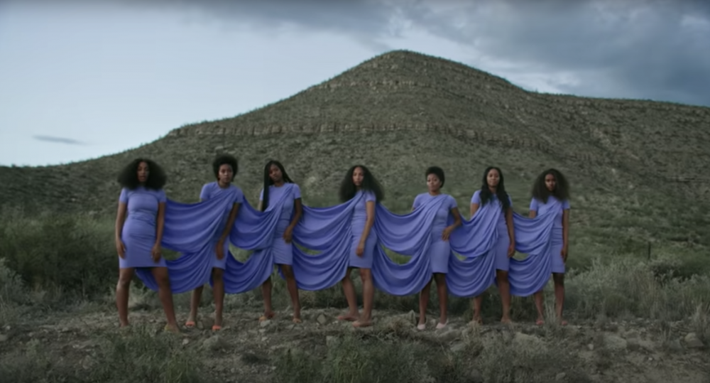 Still from Solange, "Cranes in the Sky."