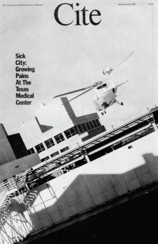 Cite 22 cover showing the Texas Medical Center at an angle