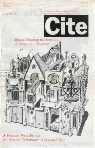 Cite 9 cover showing mashup of housing styles